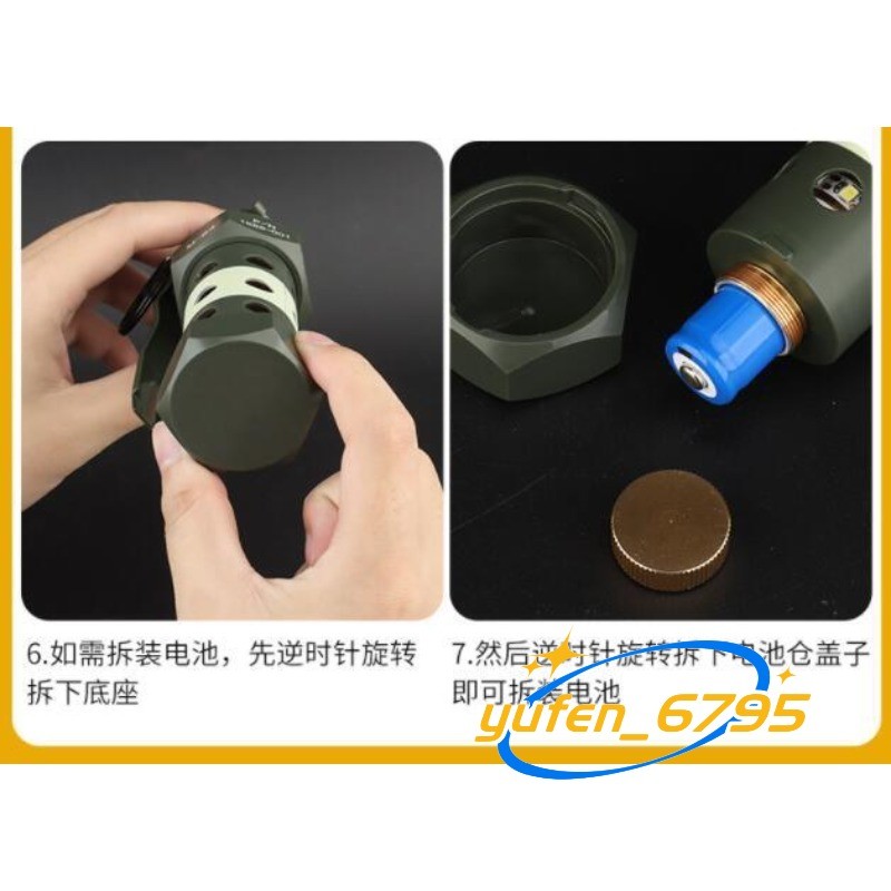 Emergency Flash Light Cosplay Nylon Dummy Flashbang Plastic Model Prop Gift New