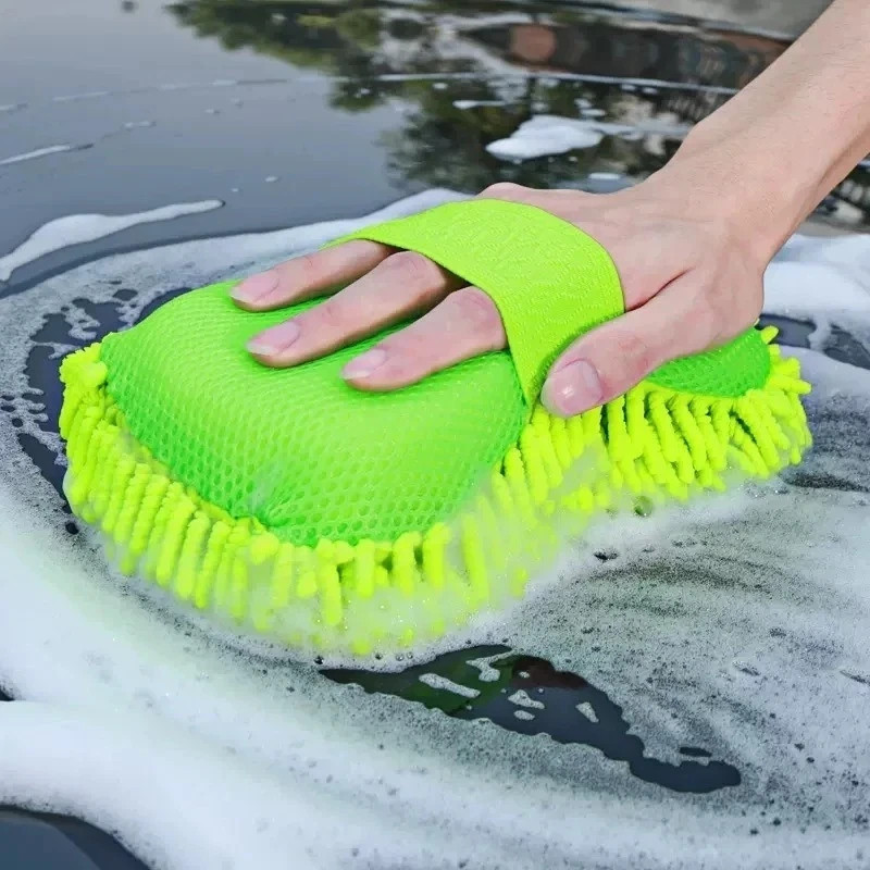 Easy Microfiber Car Kitchen Household Wash Washing Cleaning Glove Mit New