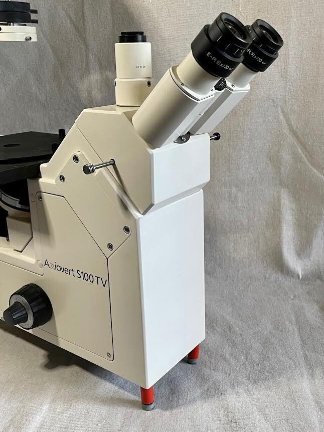 Carl Zeiss Axiovert S100 TV Inverted Phase Contrast Fluorescence Microscope