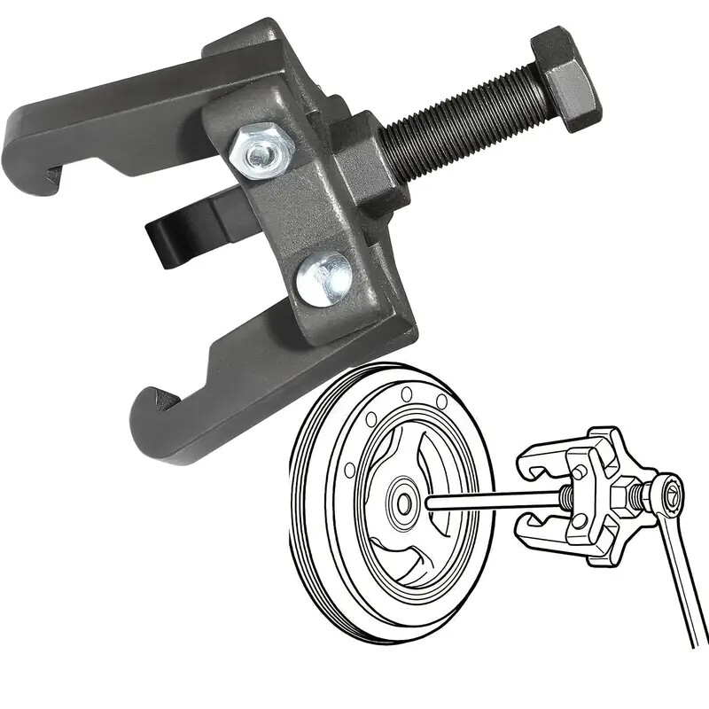 Harmonic Balancer Puller Crank Pulley Removal Kit Engine Motor Rod Auto LS GM US