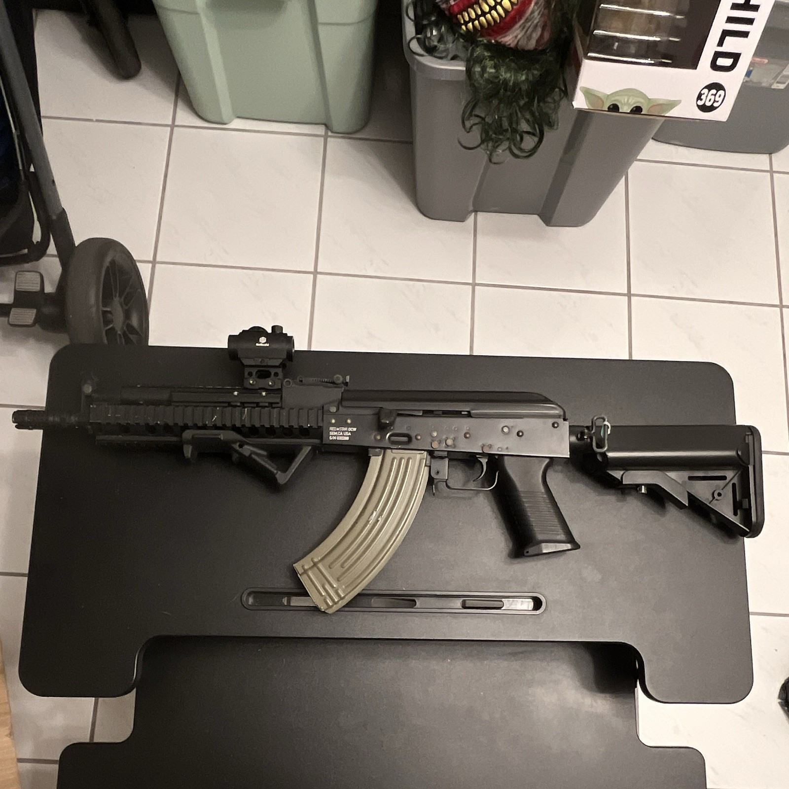 RED STAR OCW Electric Airsoft Rifle Adjustable Stock Red Dot Sight