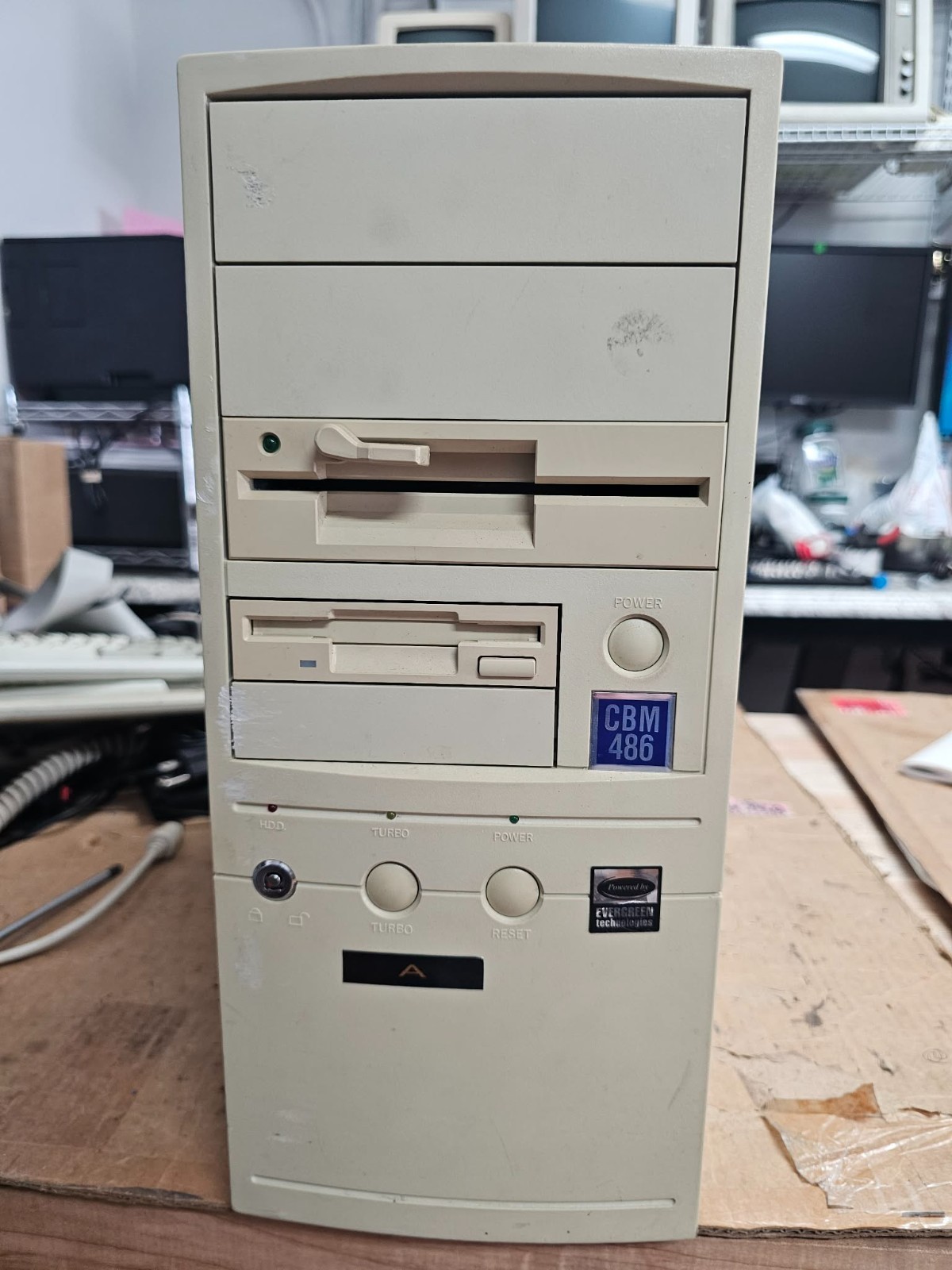 Vintage Retro Gaming 80486 VLB Vesa FIC 486-GVT-2 Evergreen Overdrive 32Mb RAM 5