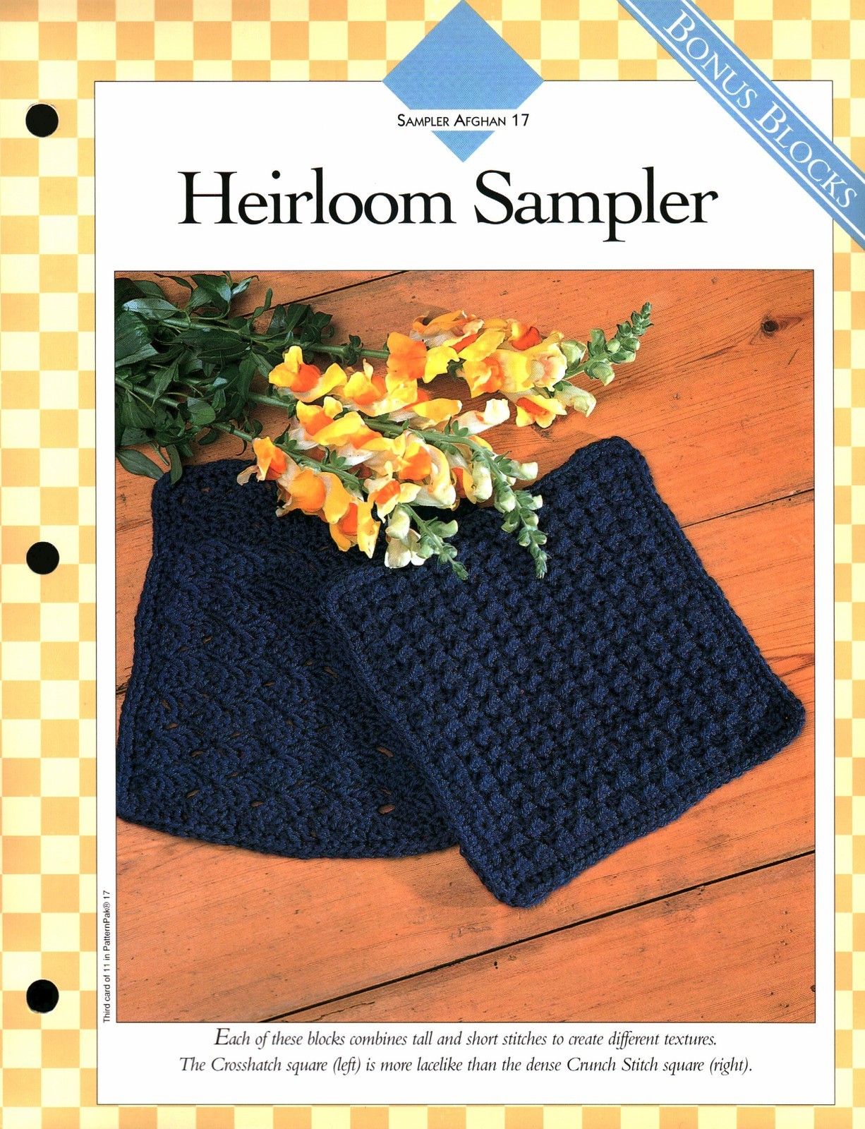Heirloom Sampler 17 - Sampler Afghan 17 | Vanna Crochet Faves 85170-C