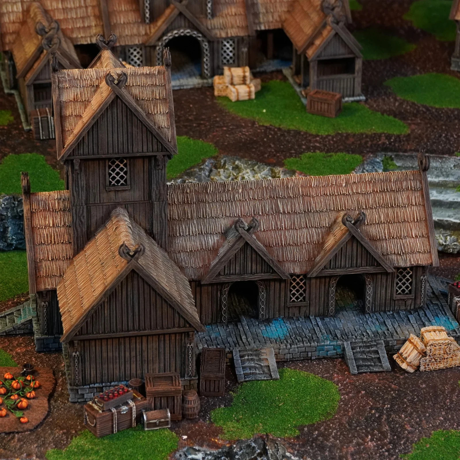 Inn House-Kingdom of Saxonia-Rohan 28mm Tabletop Terrain LOTR Middle Earth MESBG