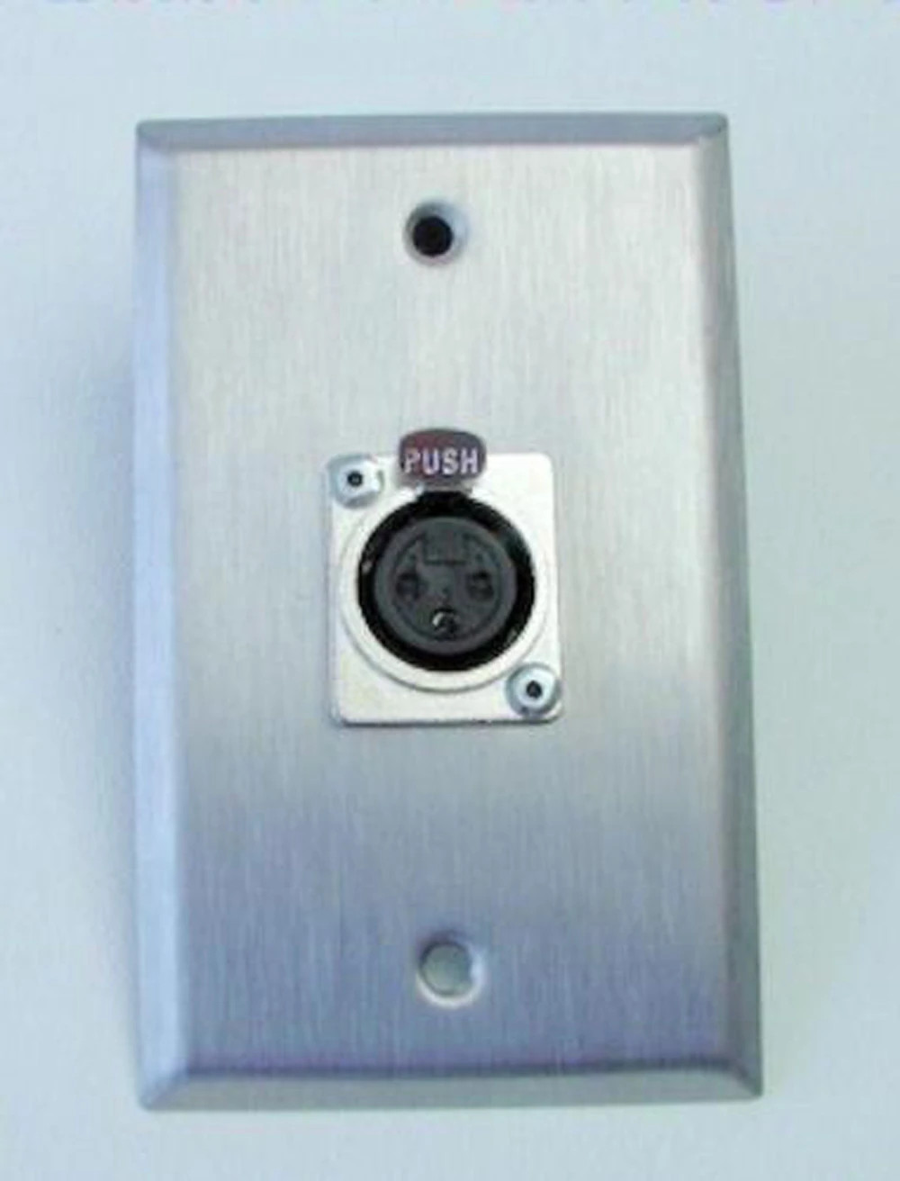 PROCRAFT SPL-1XF-SS 1 Gang Stainless Steel Wall Plate Loaded w/ 1) XLR Female