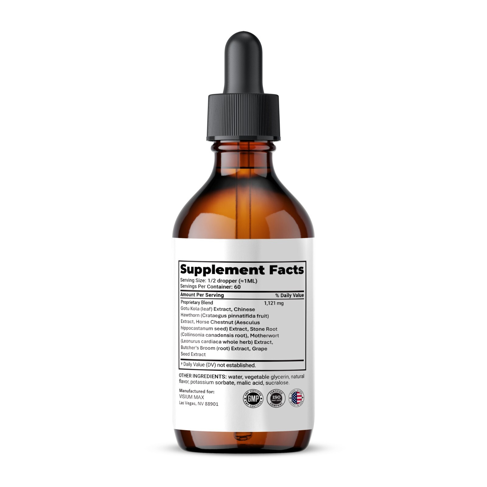 Visium Max Liquid Drops, Extra Strength VisiumMax, All Natural Formula (1 pack)