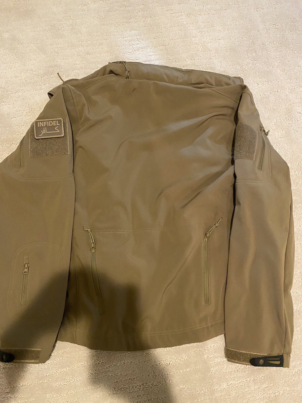 Large Rothco Combat/Tactical Jacket Tan