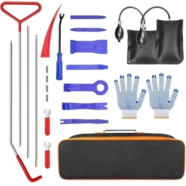 Emergency Car Unlock Tool Kit, Vehicle Repair Lock Out Set, Long Reach Puller US