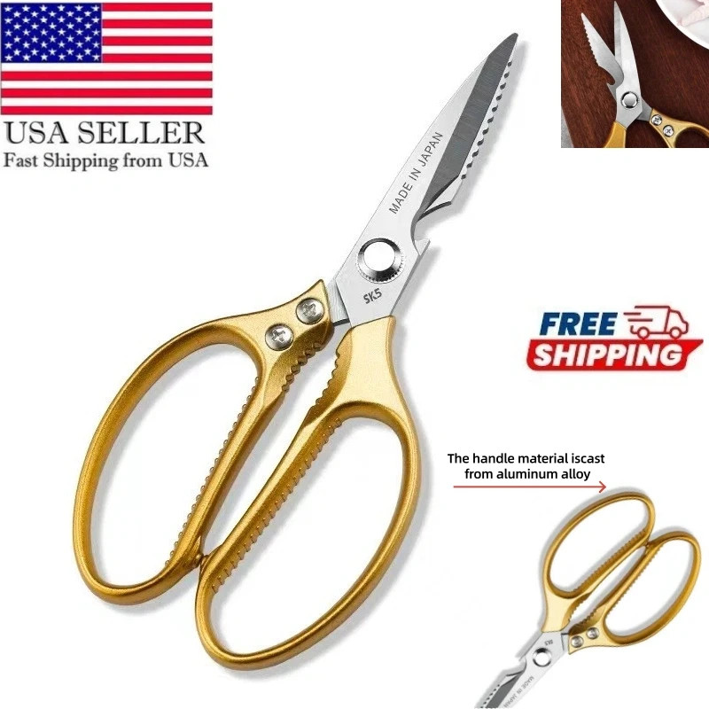 Stainless Steel Kitchen Shears Heavy Duty Scissors for Meat Fish Chicken Bones