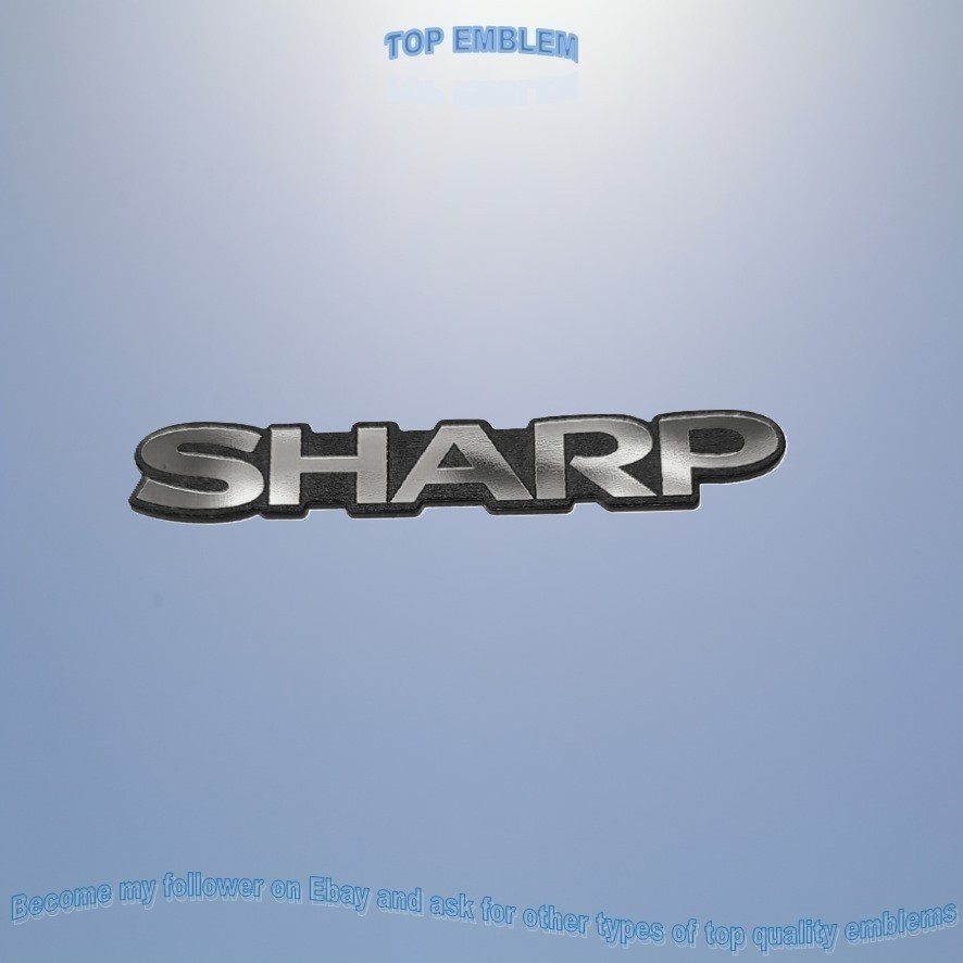 SHARP emblem badge replacament logo decal sticker aufkleber graphic sign