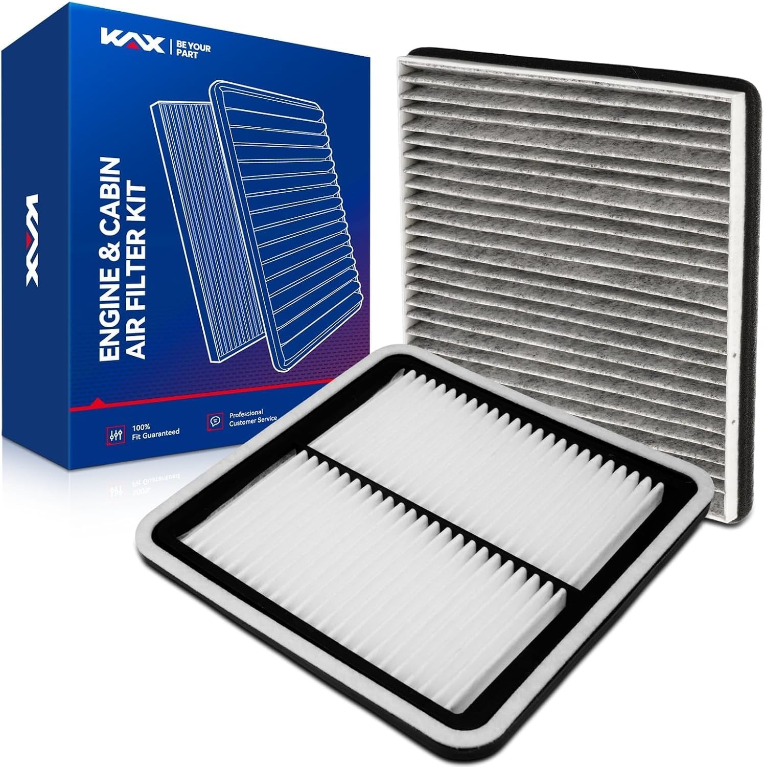 Engine & Cabin Air Filter Kit, Replacement for Subaru Outback 2005-2009, Legacy