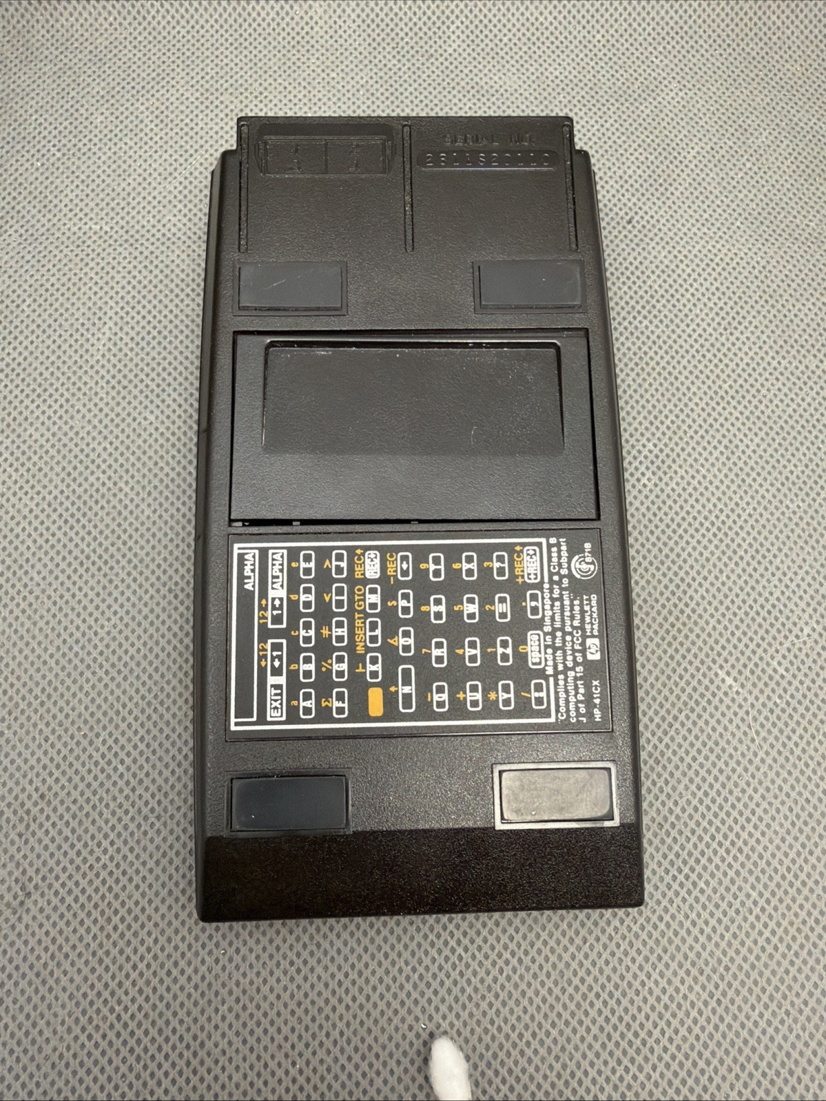 HP-41CX Calculator, Half Nut Version, with Case, Good Condition, SN 20110