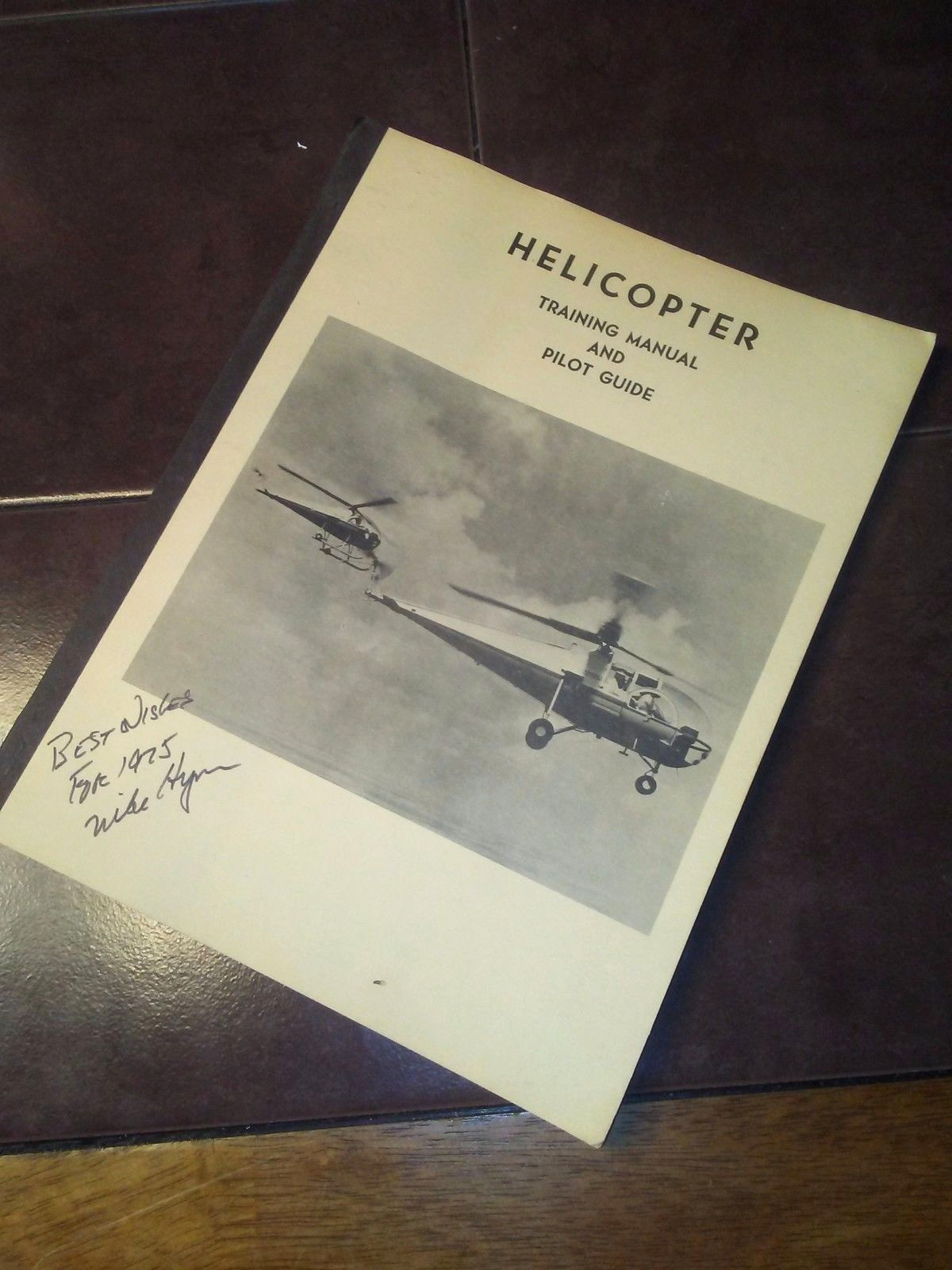 Original Brantly Helicopter Training & Pilot Guide Manual