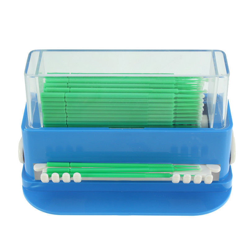 Dental Dispenser Brush Tips Micro Applicator Storage Cotton Roll Holder Slide