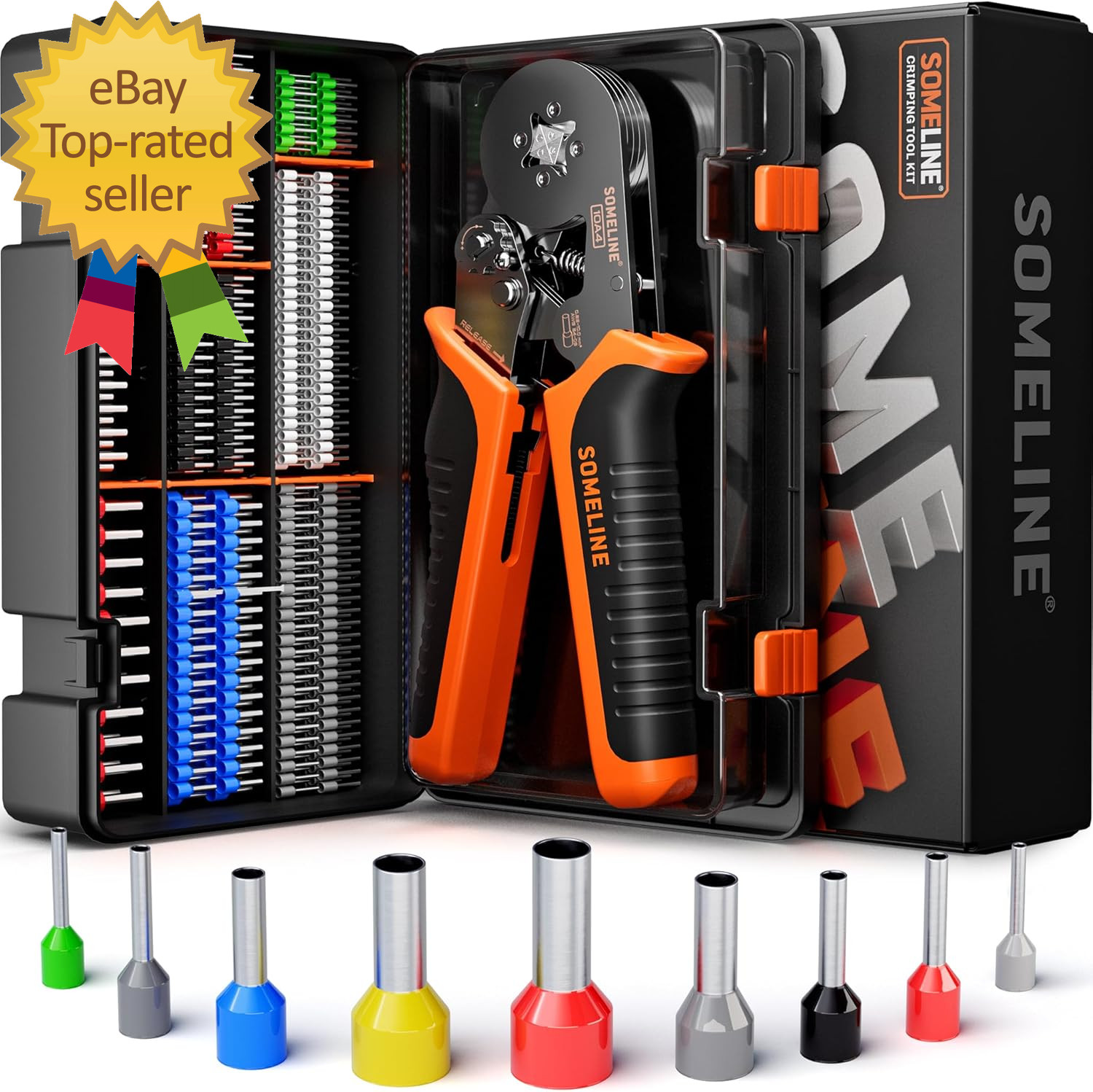 Ferrule Crimping Tool Kit  Self  Adjusting Pliers for Wire Ferrules