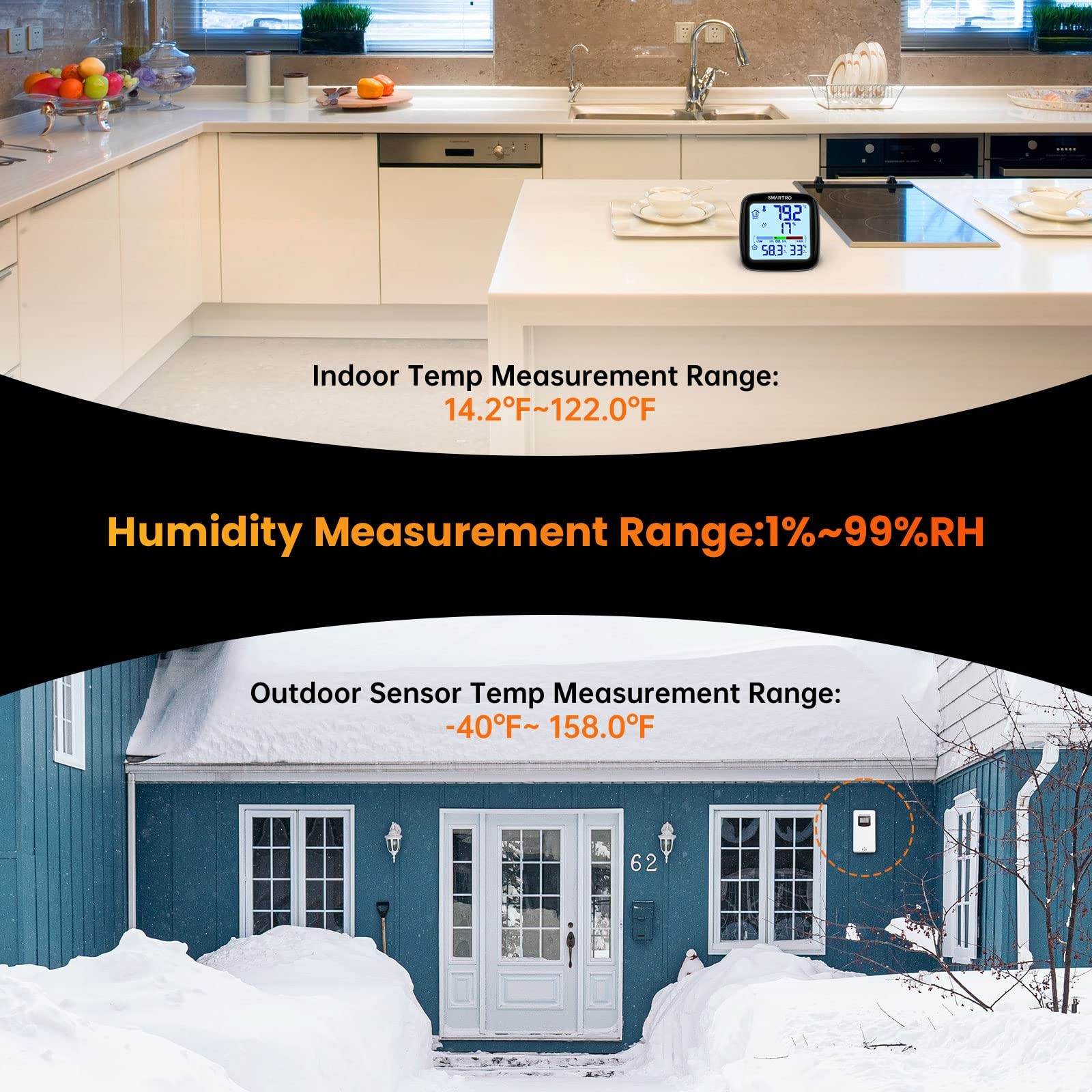 SC92 Professional Digital Wireless Indoor Outdoor Thermometer