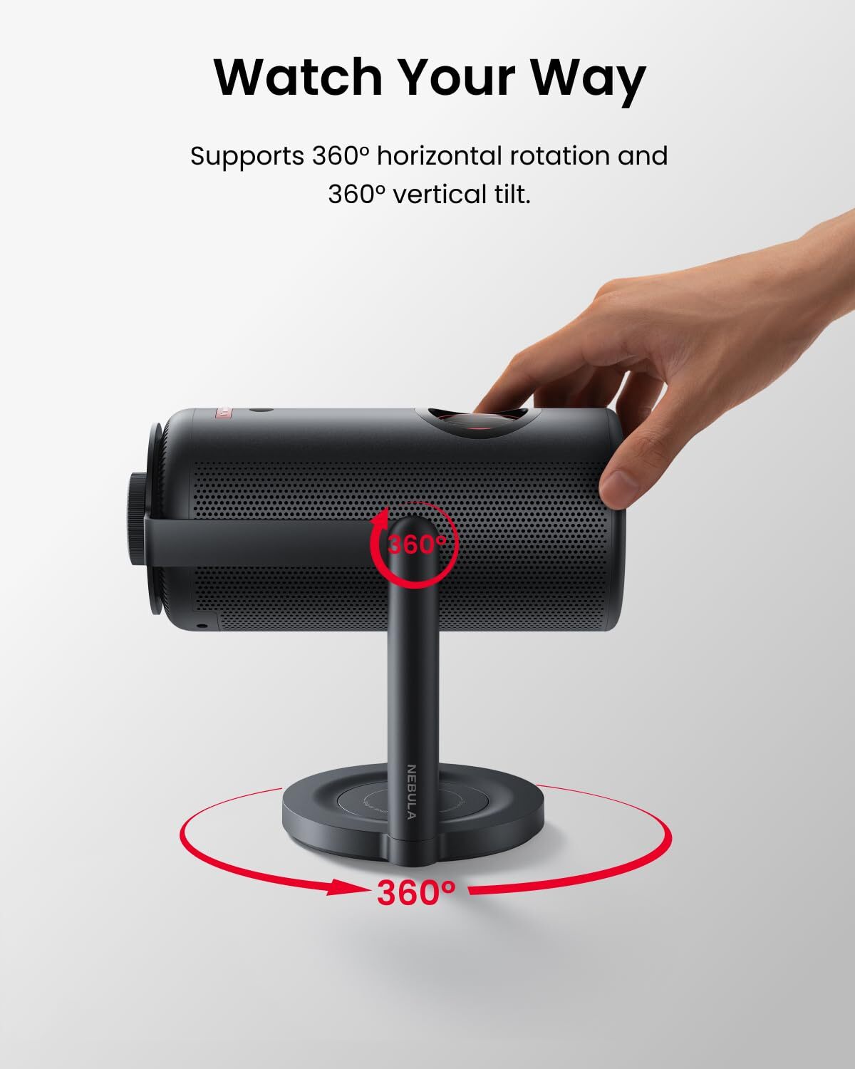 Capsule Gimbal Stand 0360 Degree Vertical And Horizontal Adjustable Viewing Angl