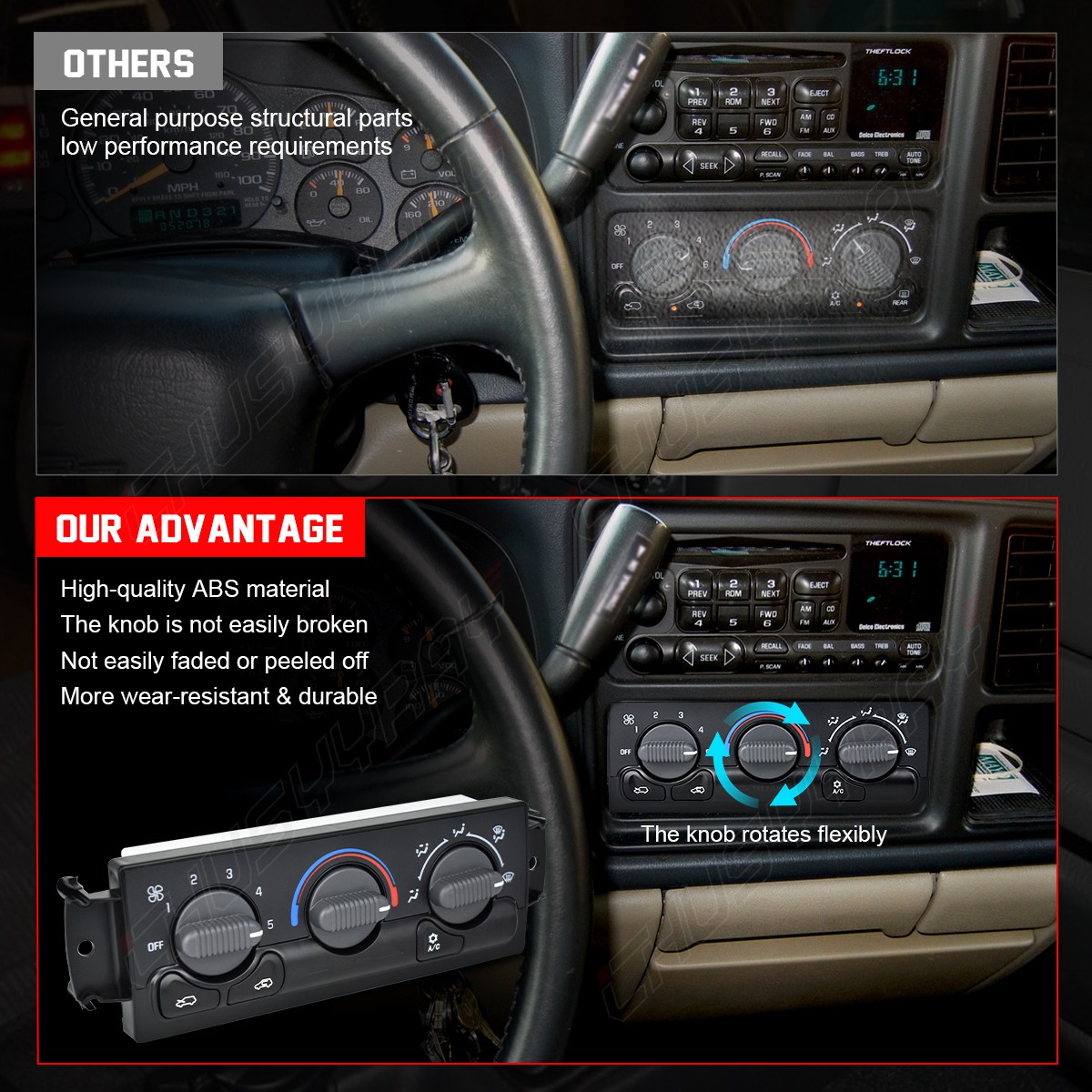 AC Heater Climate Control Module For 1999 2000-2002 Chevy Silverado 1500 2500