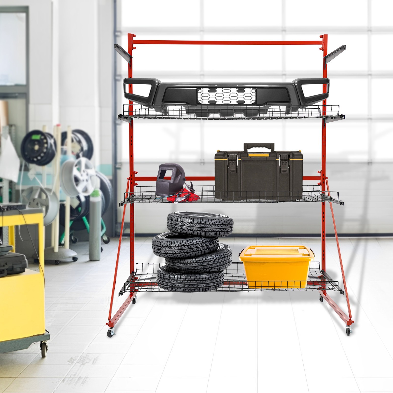 Innovative Parts Carts Automotive Auto Body Shop Parts Carts Tools Storage Rack