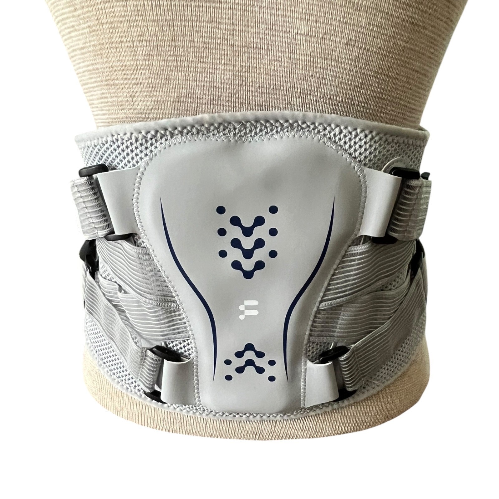 Unisex Back Brace Fitomo Gray 3D Contoured Lumbar Pad Pain Relief Health