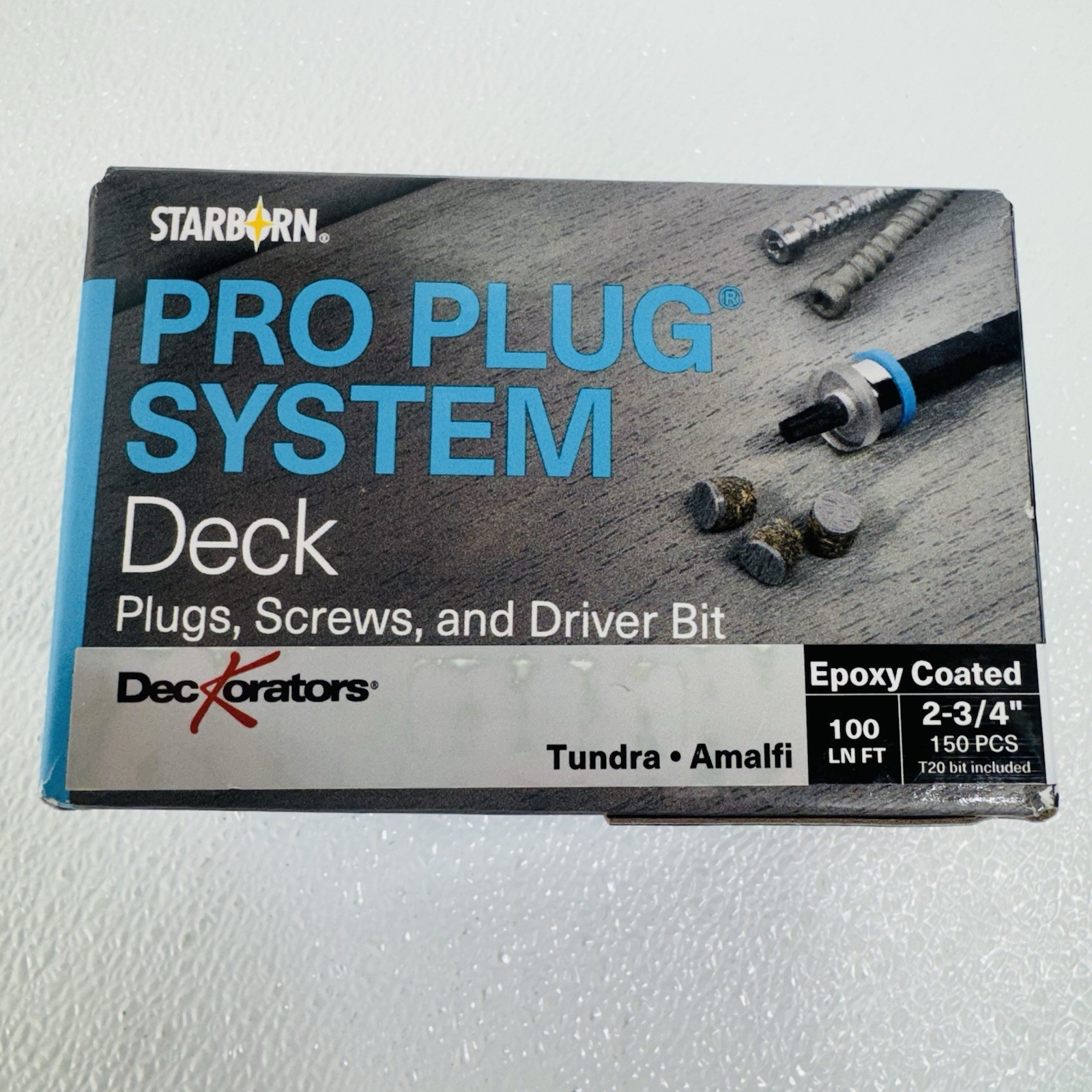 Starborn Pro Plug System - Deck, Deckorators, Tundra, 2-3/4" 100 Ln Ft. 150 PCS