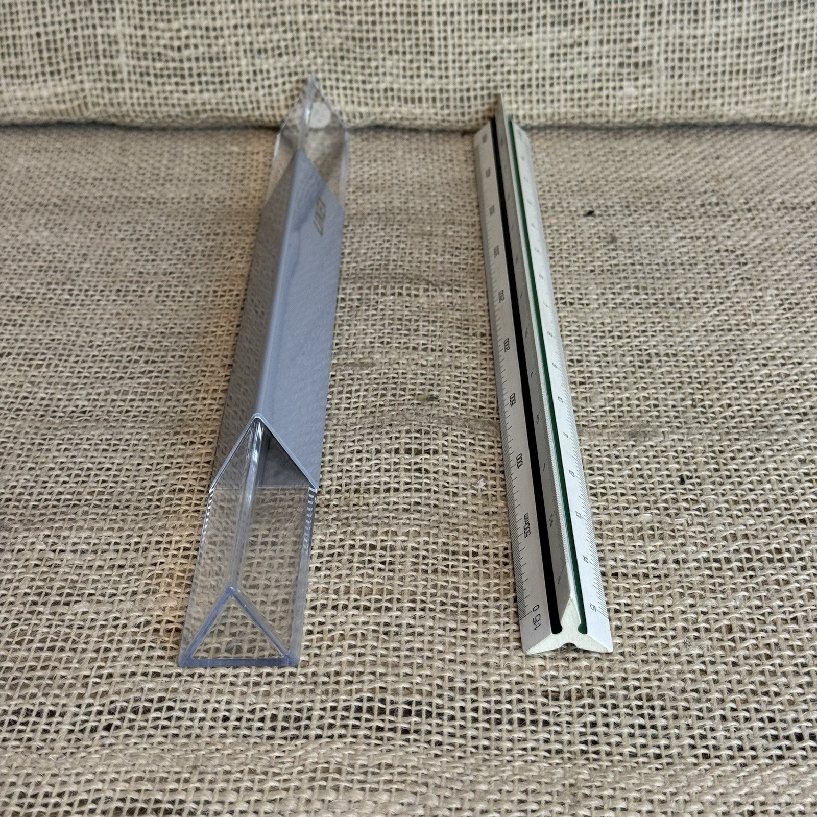 Linex 308 Triangular Graphics Engineering Drawing ruler in original case