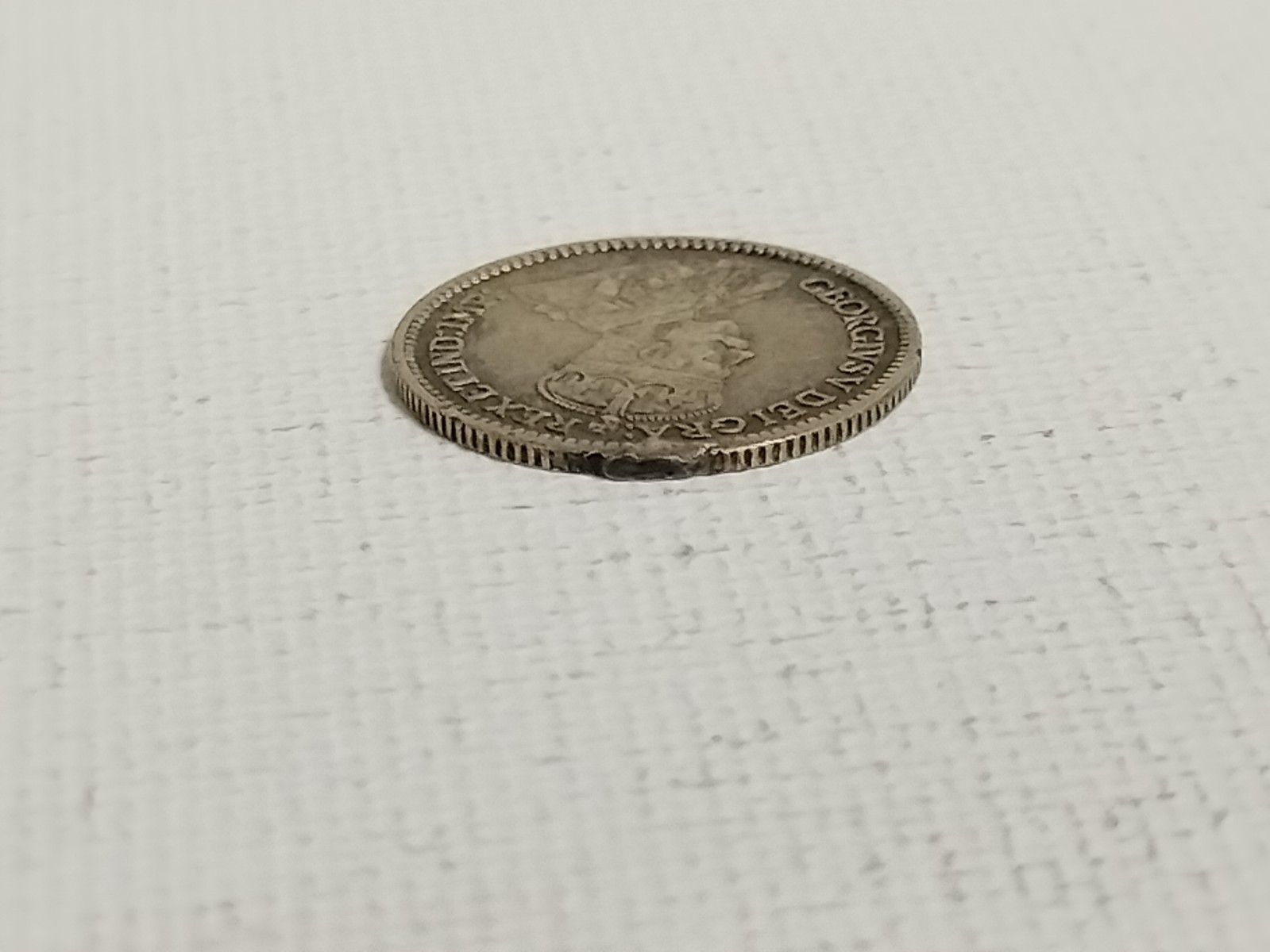1912 5 Cents Canada Silver (.925) Coin