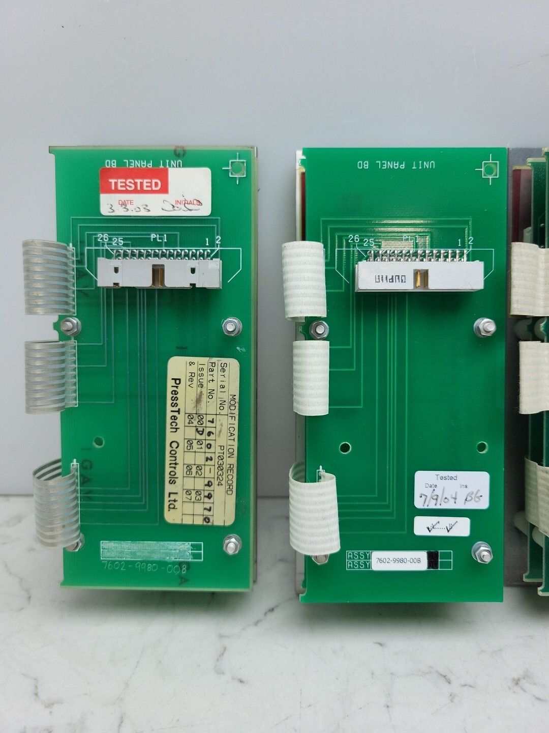 5 Pack PressTech Controls Crosfield 7602-9980-00B Control Panel Unit w/ Board