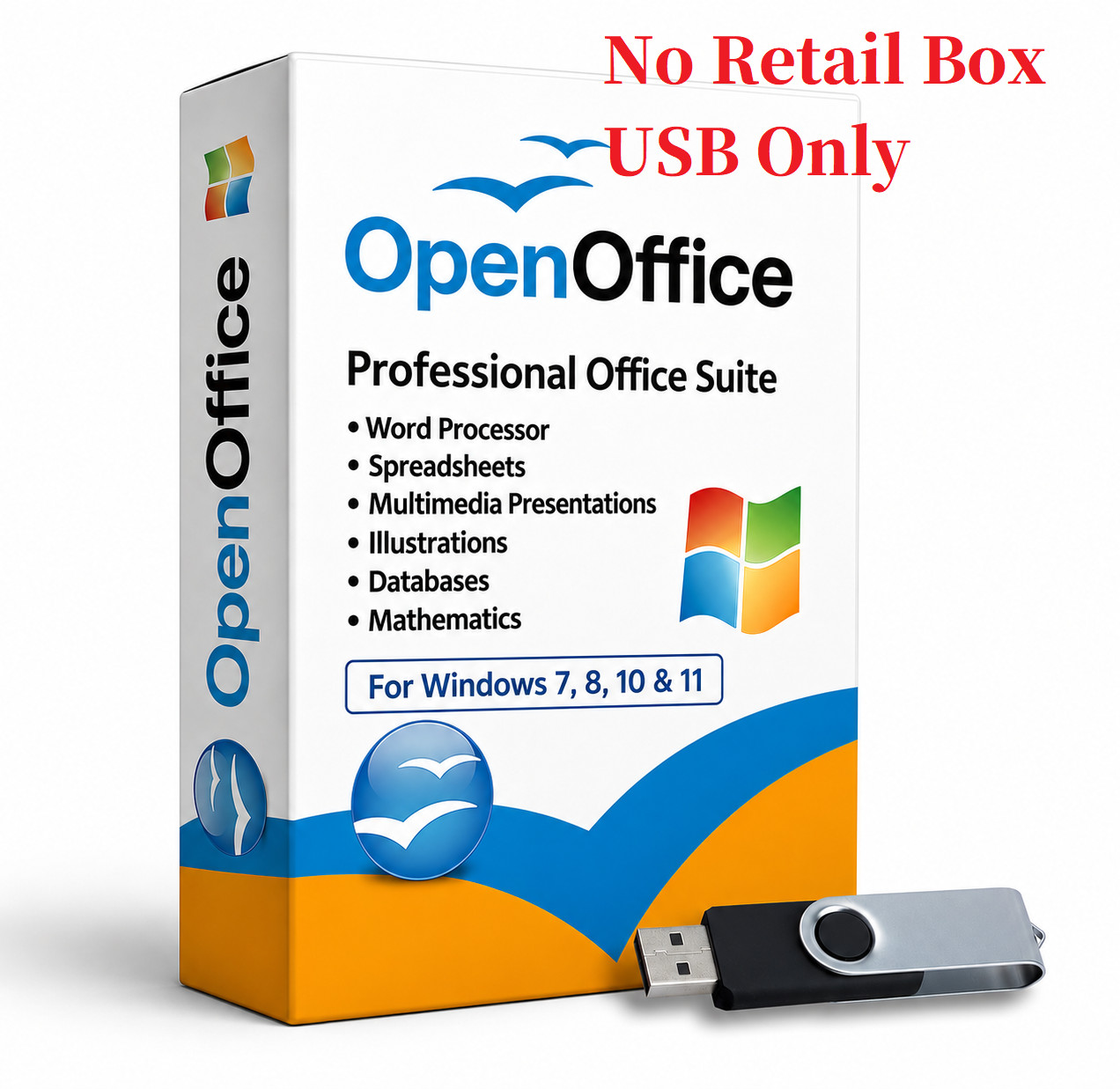 Open Office Home and Student 2026 for Windows ~ Office Software Suite on USB