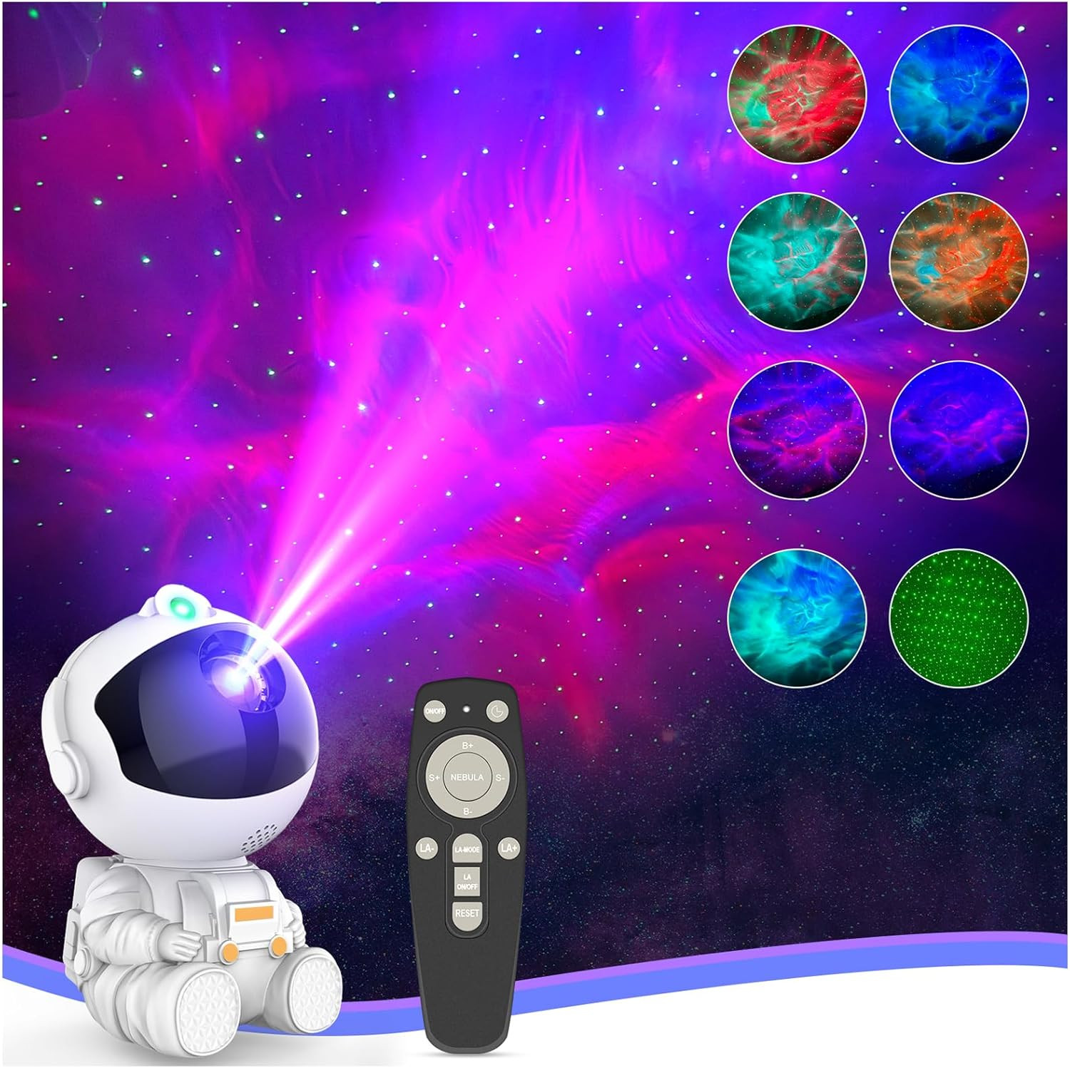 Lámpara de techo con forma de astronauta y estrella espacial para decoración de