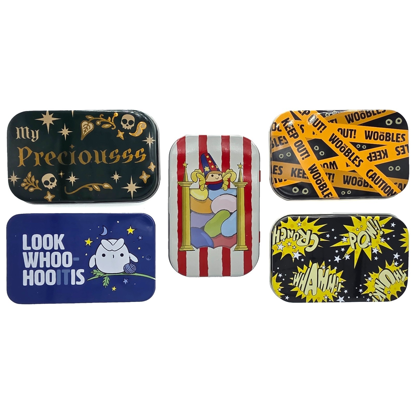 Woobles Limited Edition Wee Woobly Bits Tins • Slight Scuffs (See Pics) • NEW