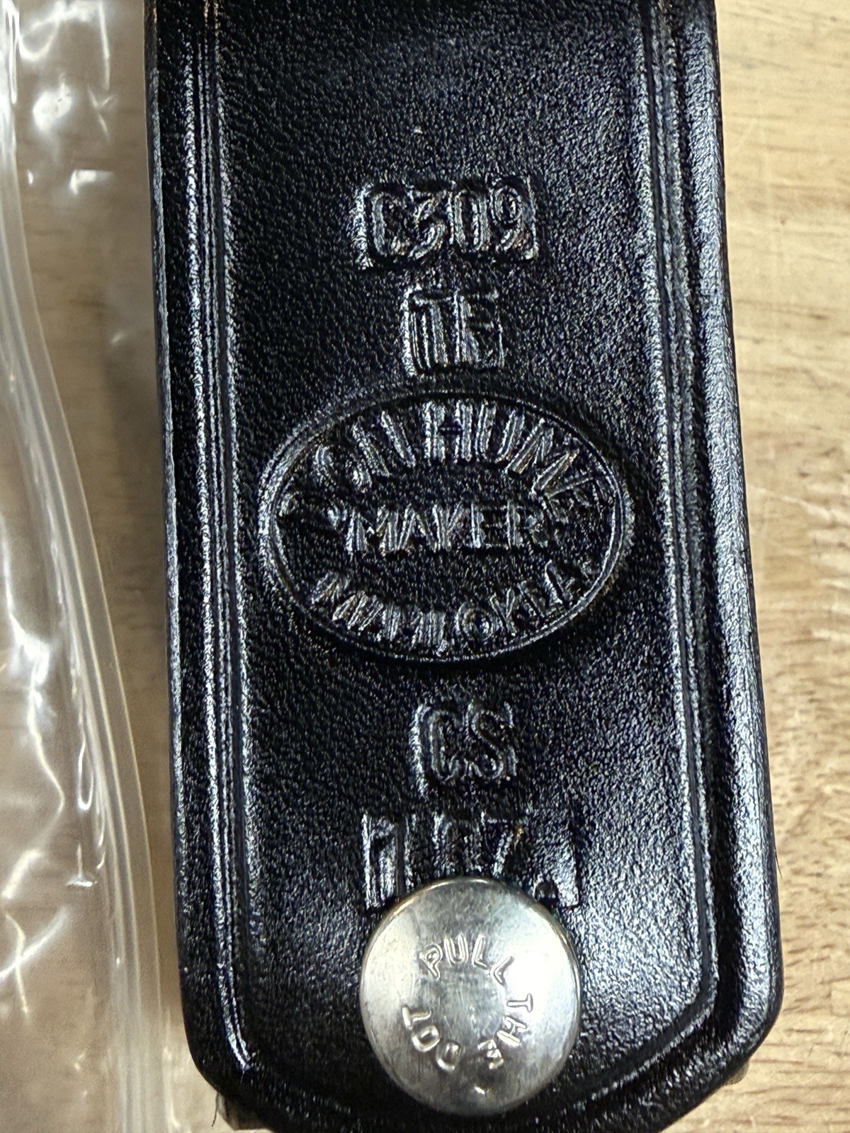 Don Hume Leather Pepper Spray Pouch C309 TF With Plastic Insert