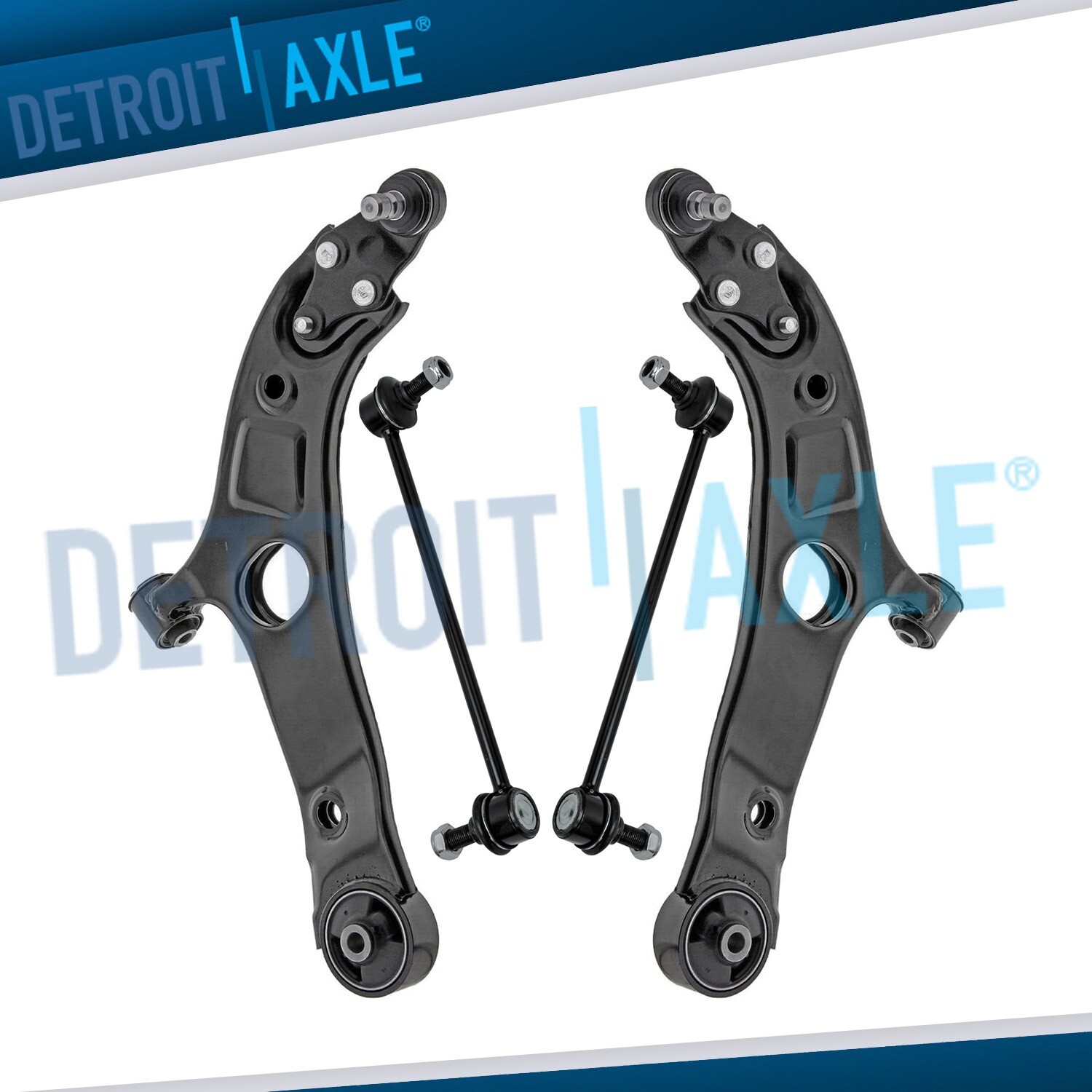 4pc Front Lower Control Arms w/Ball Joint Sway Bar for Hyundai Sonata Kia Optima