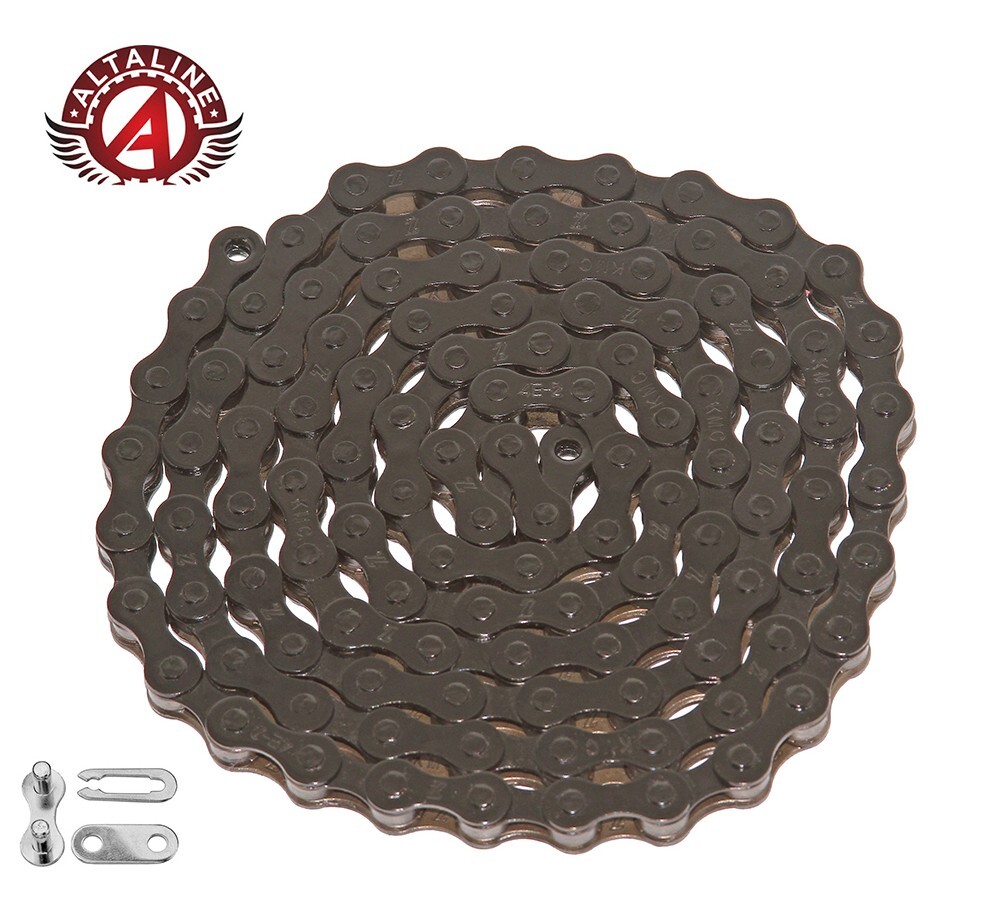 KMC ALTALINE Single Speed BIKE BLACK Chain 1/2x1/8x112 LINKS Cruiser FIXIE BMX.