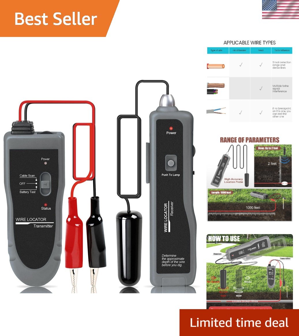 Lightweight Wire Breaker Locator with Storage Bag - Must-Have for Irrigation