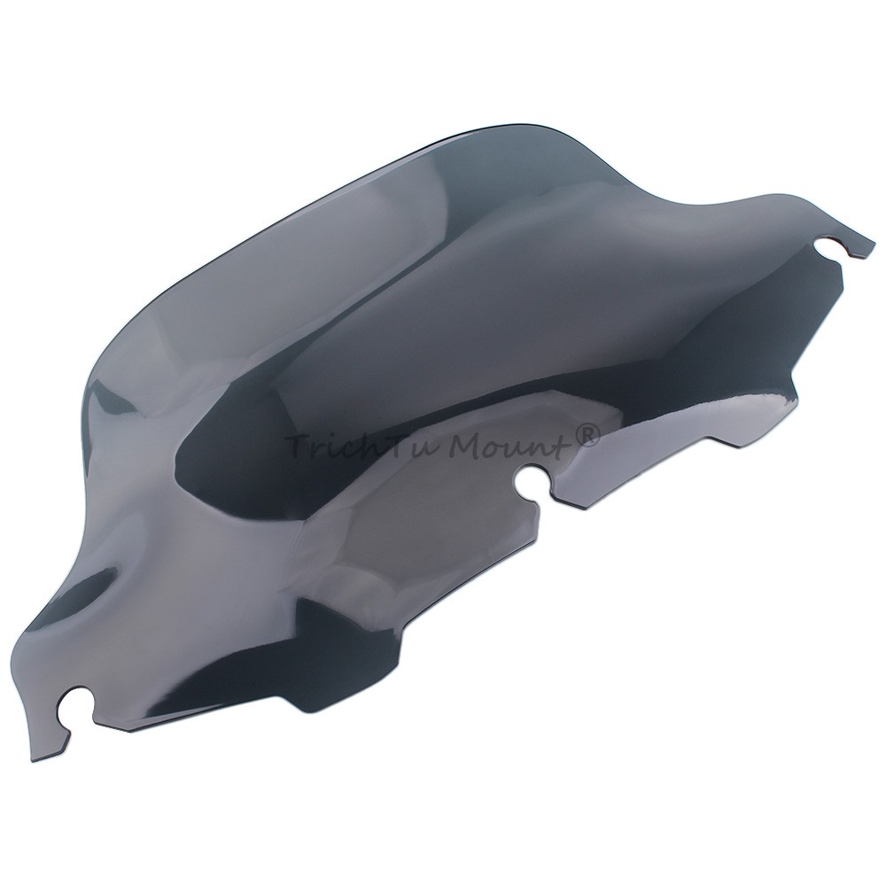 Light Gray 8" Wave Windshield Windscreen Fit for Harley Electra Glide 1996-2013