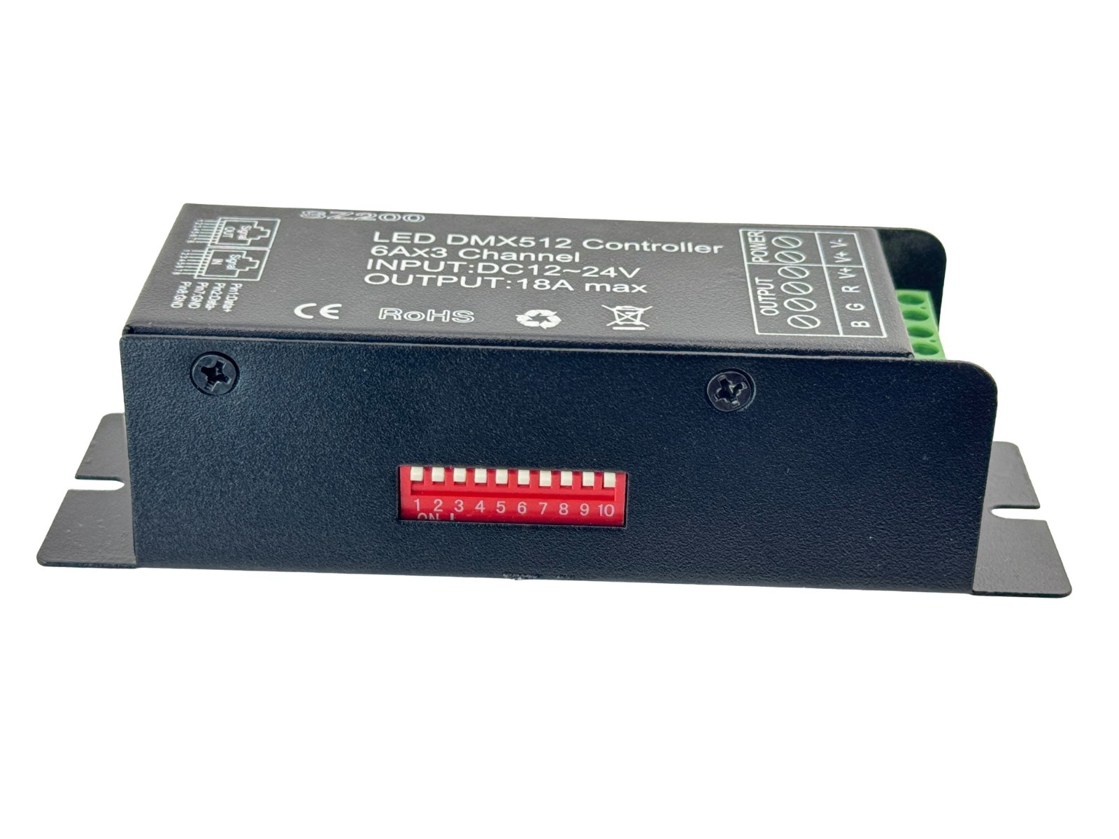 Rebaydo Controller DMX512 12 Volt 6 Amp 3 Channel Common Anode