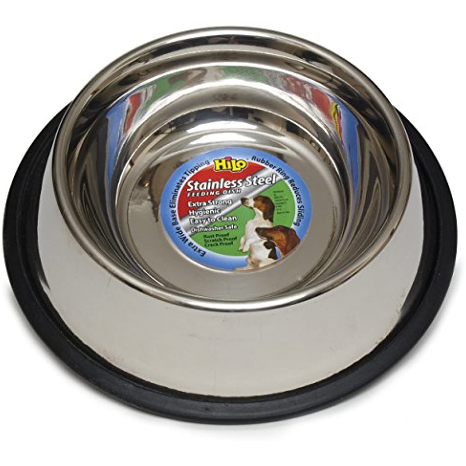 Hilo Stainless Steel Non-Skid Pet Feeding Dish - 16 oz
