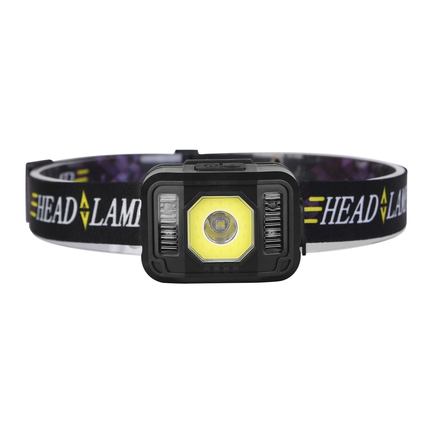 2PCS COB+LED Motion Sensor Headlamp USB Rechargeable Headlight Torch Flashlight