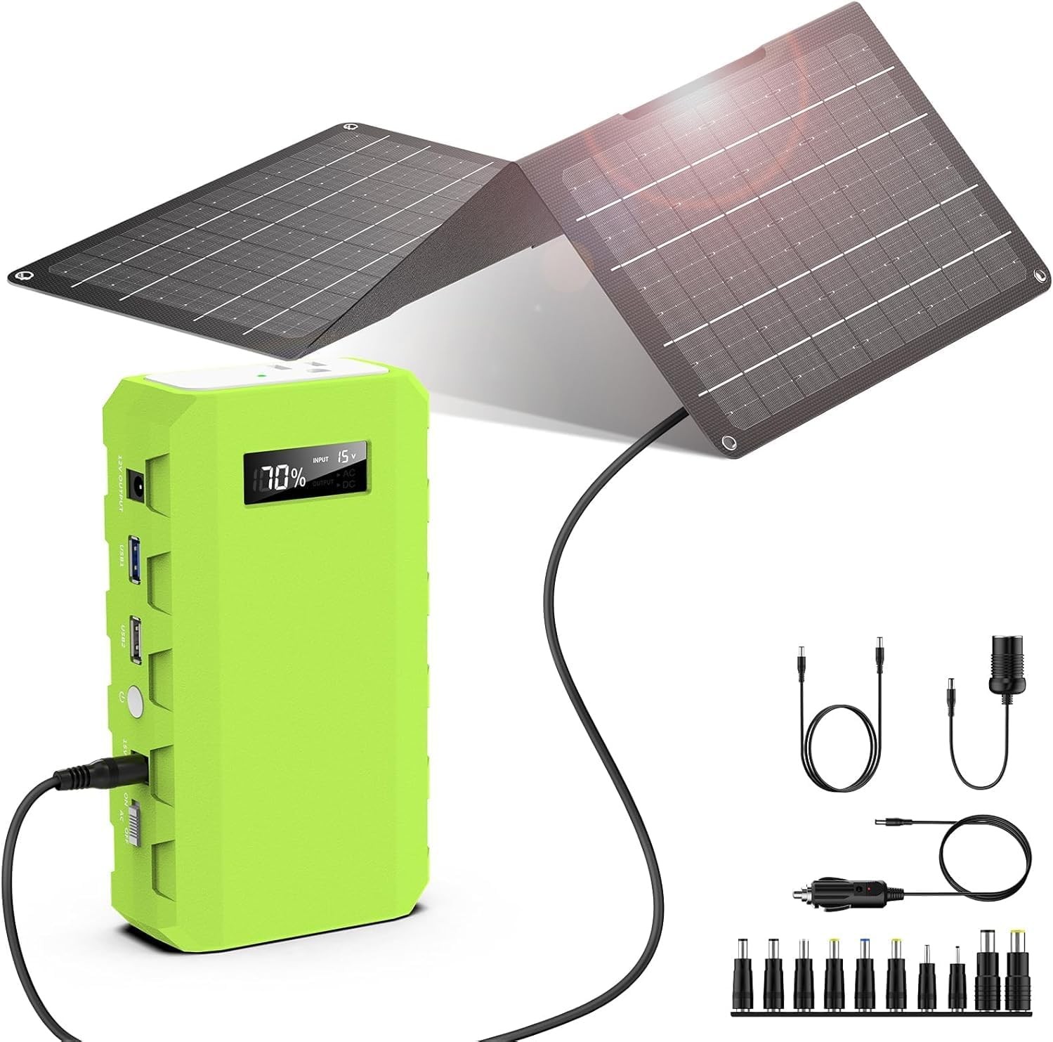 Portable Power Station W/ AC Outlet 65W/110V External Battery Pack