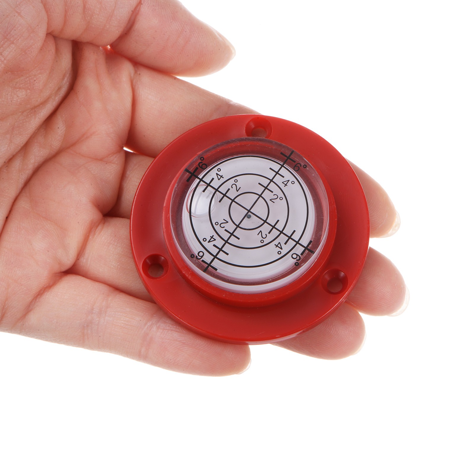 2pcs High Precision Horizontal Bubble Level 49x12mm Bull's-Eye Level, Red