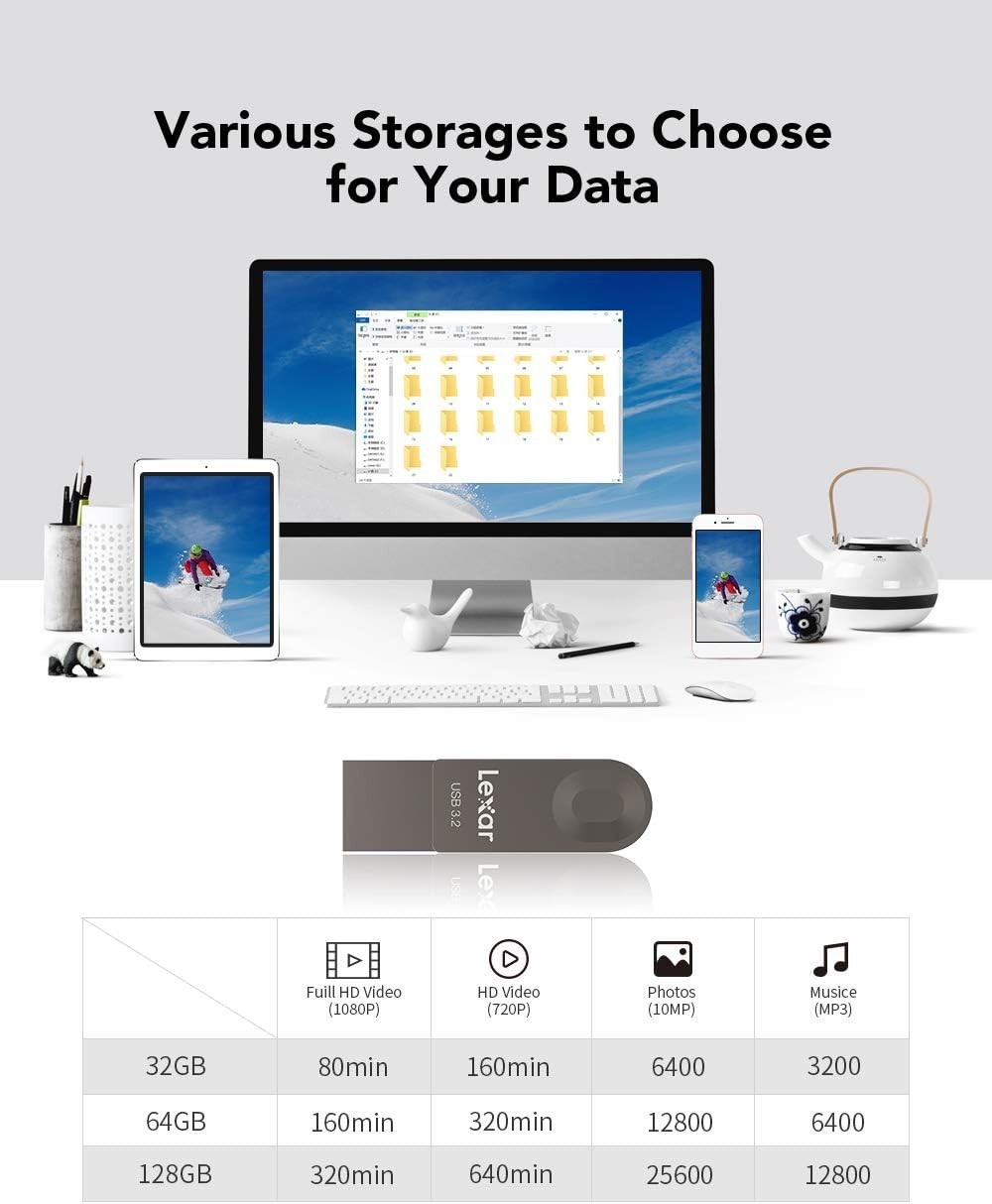 128GB Type-C USB Flash Drive with Dual Connectivity - Fast, Durable & Compact
