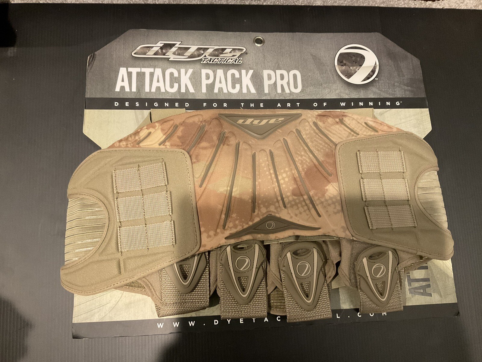 NEW!! Dye Tactical Attack Pack Pro - Pod Harness - Camouflage