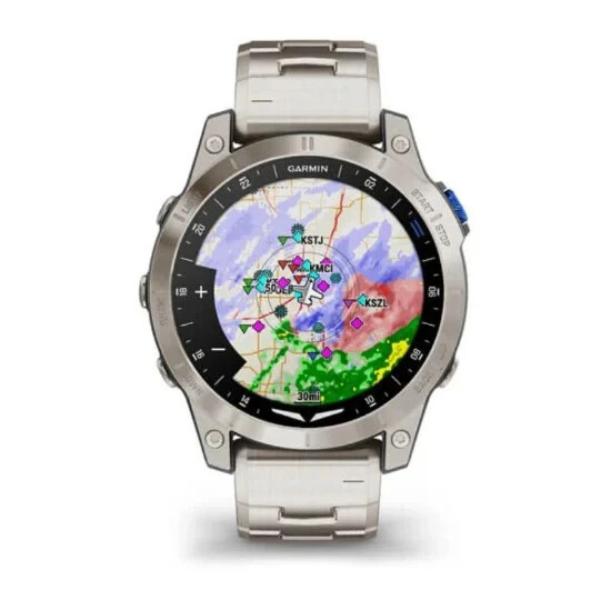 Garmin D2 Mach 1 GPS Aviator Smartwatch Titanium