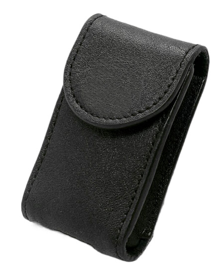 Men small Bag belt Waist fanny Pack wallet purse Cow Leather Pouch black 220