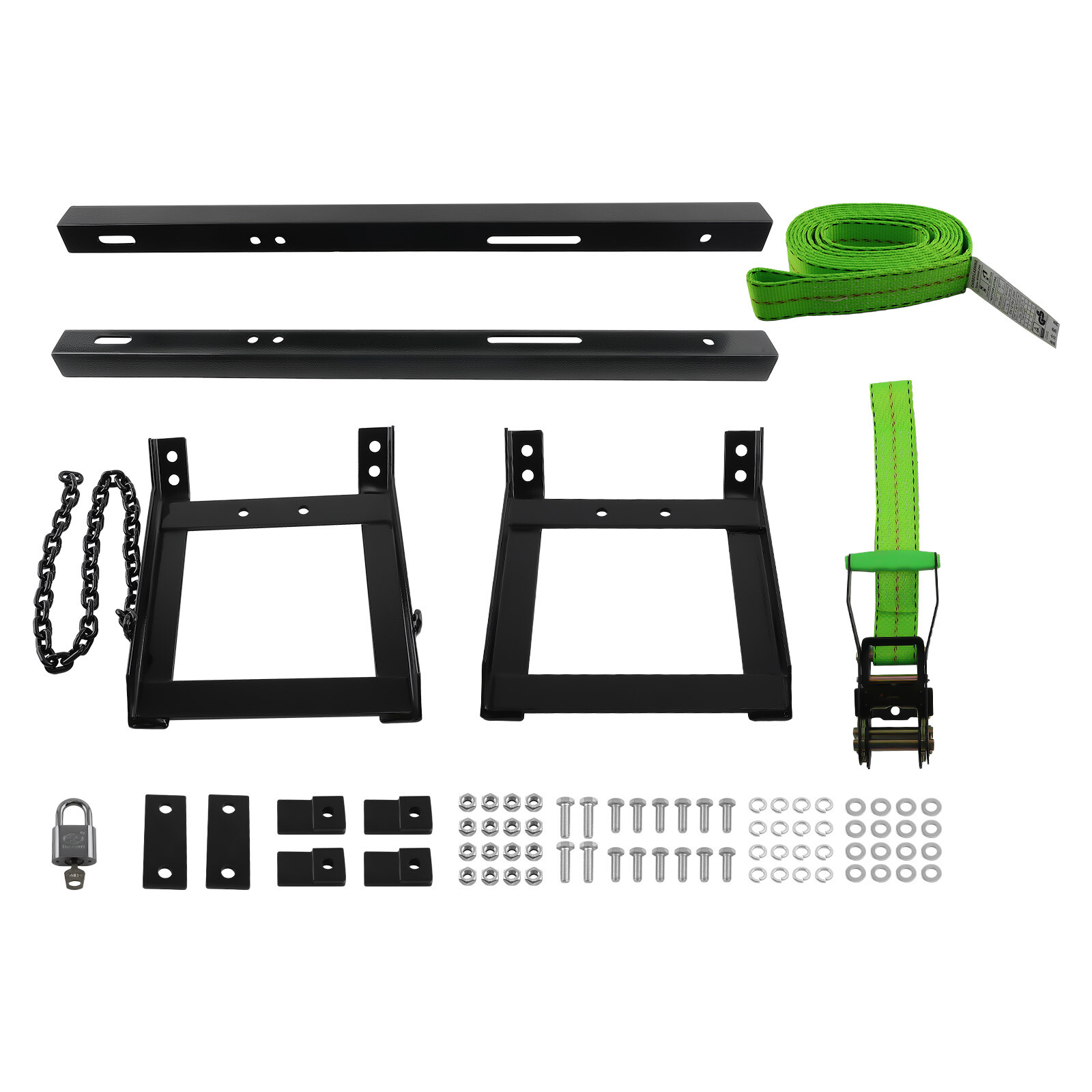 Semi Truck Tire Rack Spare Tire Carrier Tire Mount Holder With Hardware Black