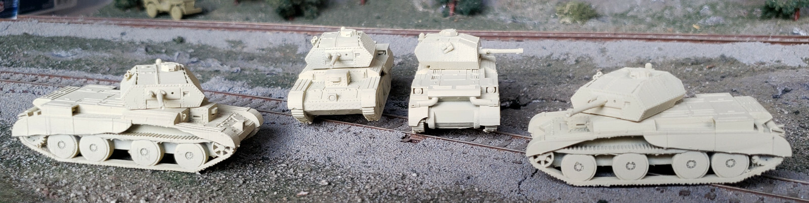 One HO 1/87 British A13 Cruiser Mark IV tank