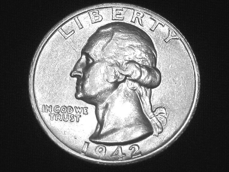 1942-S Washington Quarter --- Almost Uncirculated