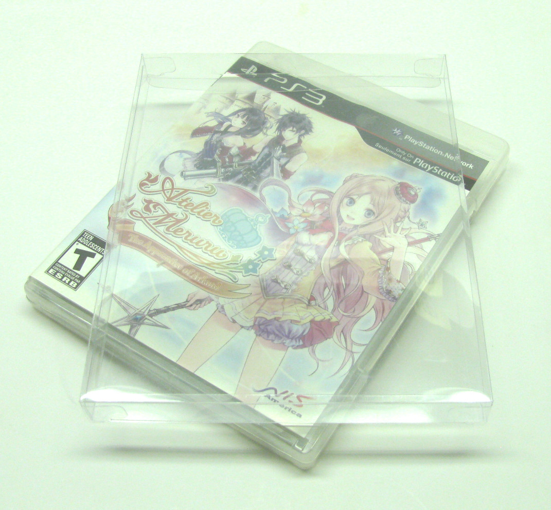 5x SONY PS3 CIB GAME - CLEAR PLASTIC PROTECTIVE BOX PROTECTOR SLEEVE CASE