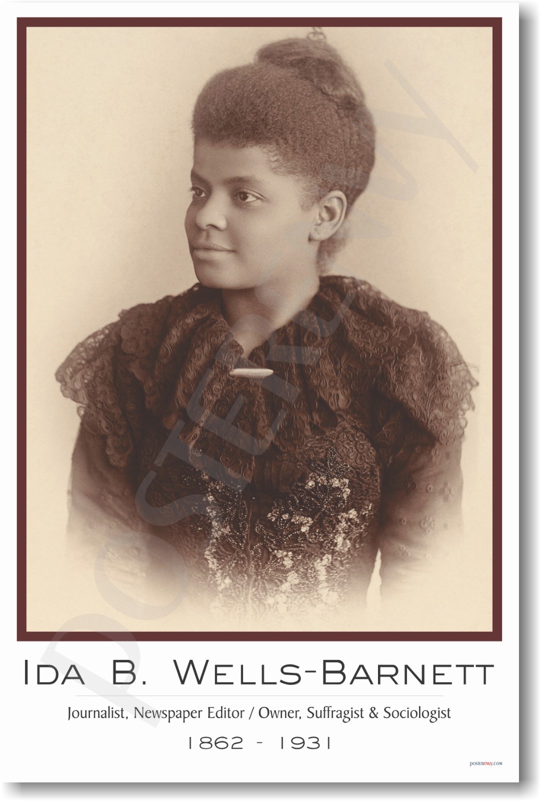 Ida B Wells-Barnett - NEW Famous African American Civil Rights Leader POSTER